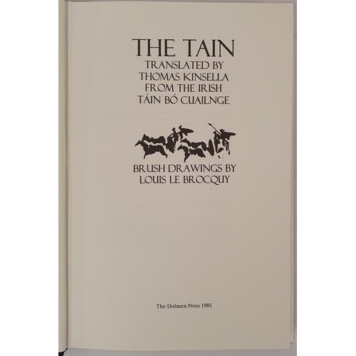 397 - The Tain, translated by Thomas Kinsella with Brush Drawings by Louis le Brocquy