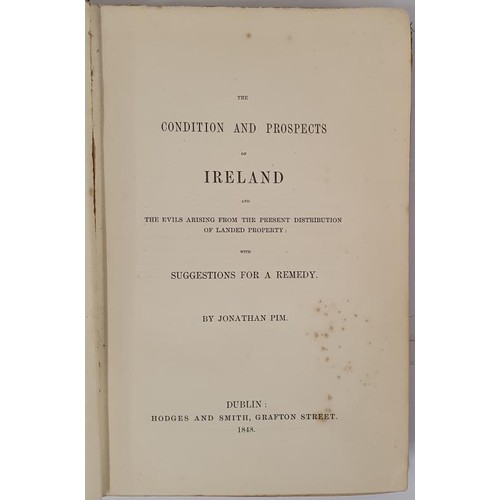 400 - The Condition and Prospects of Ireland evils arising from present distribution of landed Property wi... 