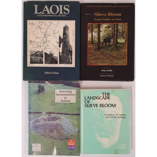 422 - Irish Interest: The Landscape of Slieve Bloom by John Feehan plus 3 others (4) Ex Libris