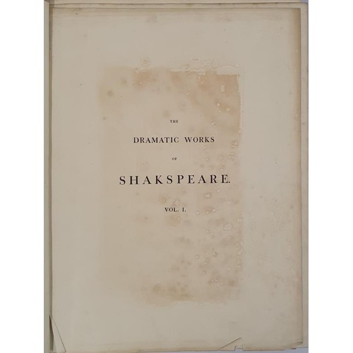 430 - Dramatic Works of Shakespeare incorporating 4 plays : Tempest, Two Gentlemen of Verona, Merry Wives ... 