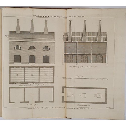 433 - Thomas Hall. A Complete Body of Husbandry 1756. Large folio. Decorative frontispiece and 11 fine eng... 