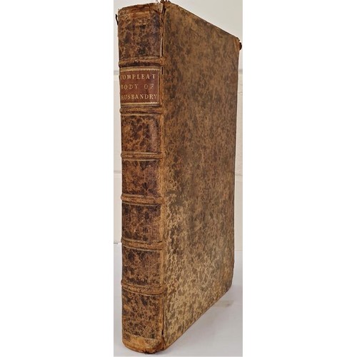 433 - Thomas Hall. A Complete Body of Husbandry 1756. Large folio. Decorative frontispiece and 11 fine eng... 