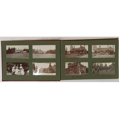 436 - Original photograph album with scarce photographs taken in Co. Kerry in 1906 including Waterville, P... 