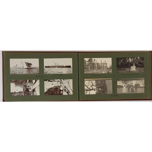 436 - Original photograph album with scarce photographs taken in Co. Kerry in 1906 including Waterville, P... 