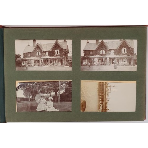 436 - Original photograph album with scarce photographs taken in Co. Kerry in 1906 including Waterville, P... 