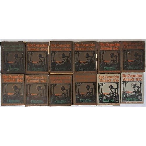 441 - A collection of 12 issues of the Capuchin Annual including 1966 (x2) and 1970.