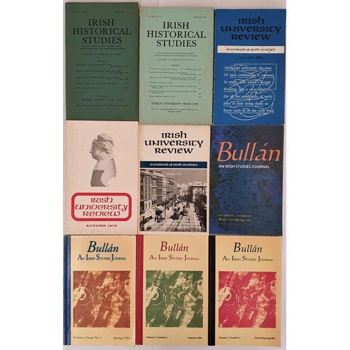 462 - Journals - Bullan X 4; Irish Historical Studies X 2; and Irish University Studies X 3 (9)