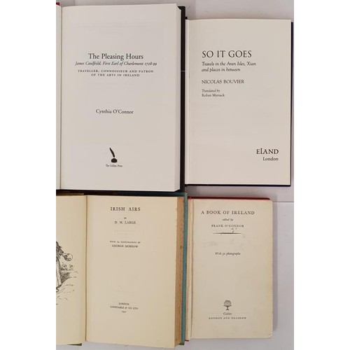 468 - D.M. Large, Irish Airs, small 8vo, dj, 1932. Frank O Connor, A book of Ireland, 8vo, 1959. Bouvier, ... 