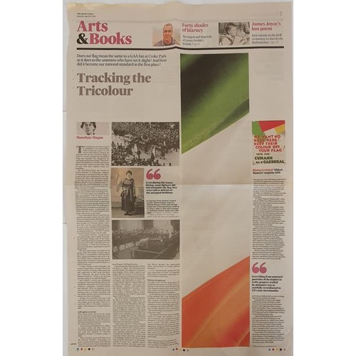 471 - Hayes-McCoy, A History of Irish Flags from earliest times, folio, French flaps, 1979; vg. Newspaper ... 