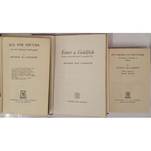 479 - All for Hecuba. A Theatrical Autobiography by Micheal Mac Liammoir. From Joan Denise Moriart's libra... 