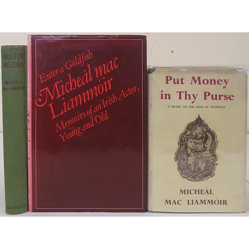 479 - All for Hecuba. A Theatrical Autobiography by Micheal Mac Liammoir. From Joan Denise Moriart's libra... 