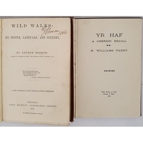 492 - George Borrow, Wild Wales, its people, language and scenery, New Edition, 1868. John Murray had 100 ... 