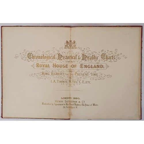 655 - Chronological Historical and Heraldic Charts- Royal House of England from King Egbert to the Present... 