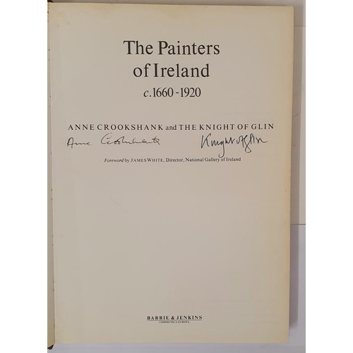 56 - Anne Crookshank & The Knight of Glin. The Painters of Ireland. 1978. 1st edit. Quarto with picto... 