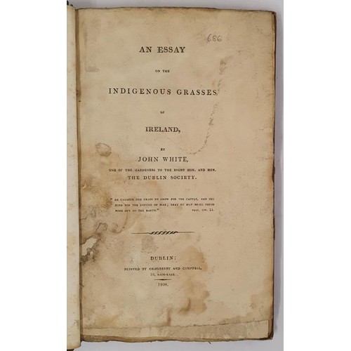 64 - An essay on the indigenous grasses of Ireland White, J. Published by Dublin: Graisberry & Campbe... 