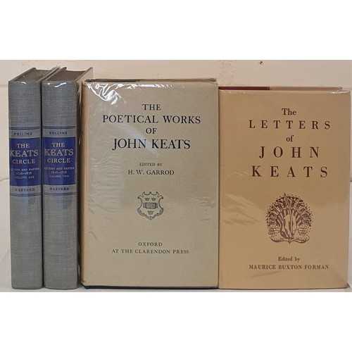 80 - Keats, John The Poetical Works .. edited by H. W. Garrod. Oxford, 1939, first edition of this the de... 