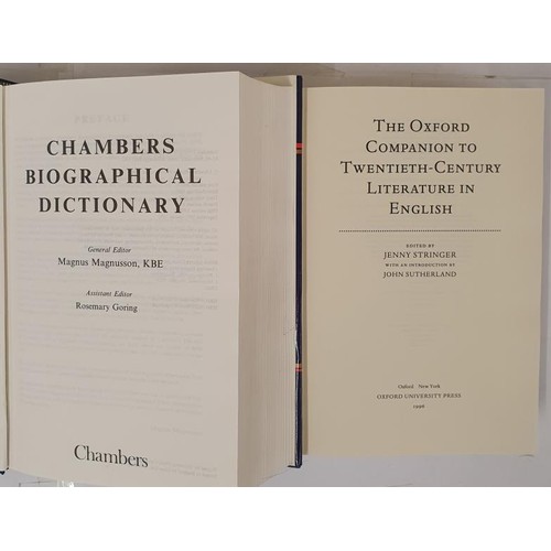 100 - Magnusson, The Chambers Biographical Dictionary; large 8vo, 1600 +pps, almost mint copy. Stringer, T... 