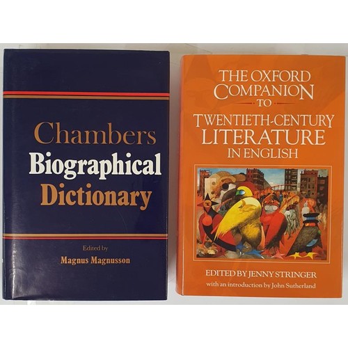 100 - Magnusson, The Chambers Biographical Dictionary; large 8vo, 1600 +pps, almost mint copy. Stringer, T... 