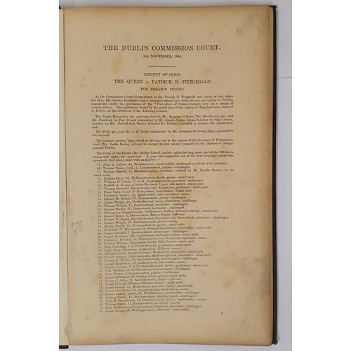 101 - The Dublin Commission. 5th November, 1884. : County of Sligo. The Queen v. Patrick N. Fitzgerald for... 