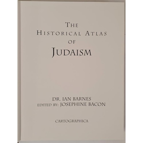 108 - The Historical Atlas of Judaism, elephant folio, djj, mint copy, 400 pps.