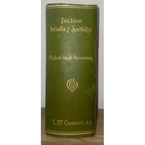 136 - English-Irish Dictionary – Lambert McKenna S.J. (1935). A very good copy