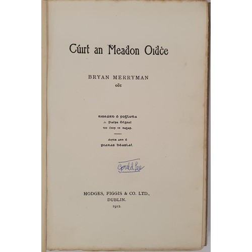 138 - Brian Merriman, the Midnight Court] Cuirt an Mheadhon Oidhche. Bryan Merryman. Risteard O’Fogh... 