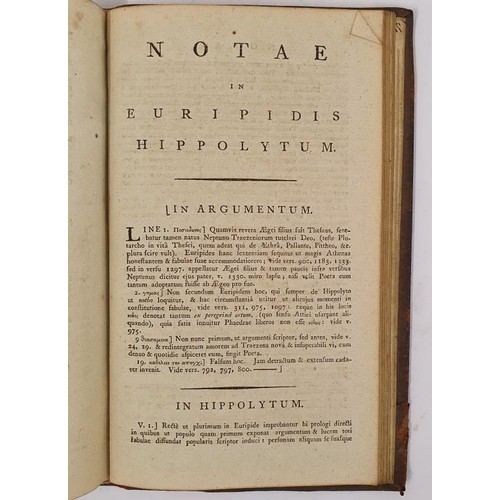 155 - Tragoediae selectae scilicet Euripidis Hippolytus, Iphigenia in Aulide; Sophoclis Electra, Oedipus t... 