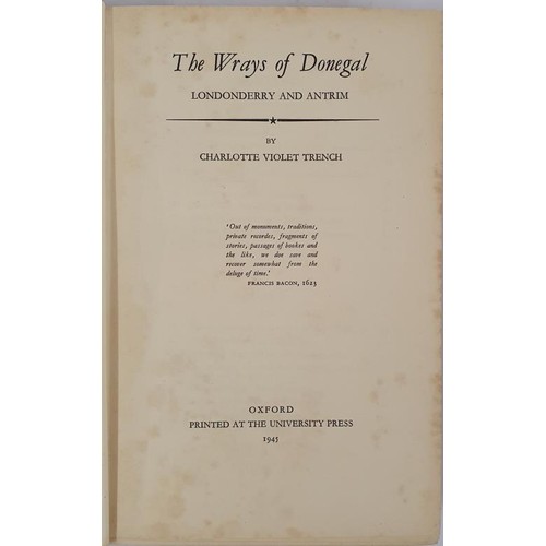 178 - Family history] Trench, C. V. The Wrays of Donegal, Londonderry and Antrim, Oxford, 1945, probably p... 