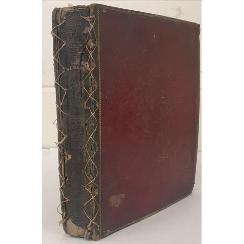 180 - Scrapbook, about 1838] Fine album with about 140 pages with pasted in original watercolours (includi... 