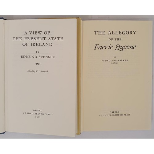 196 - Spenser, Edmund A View of the Present State of Ireland. Edited by W. L. Renwick, 1970; Parker, M. P.... 