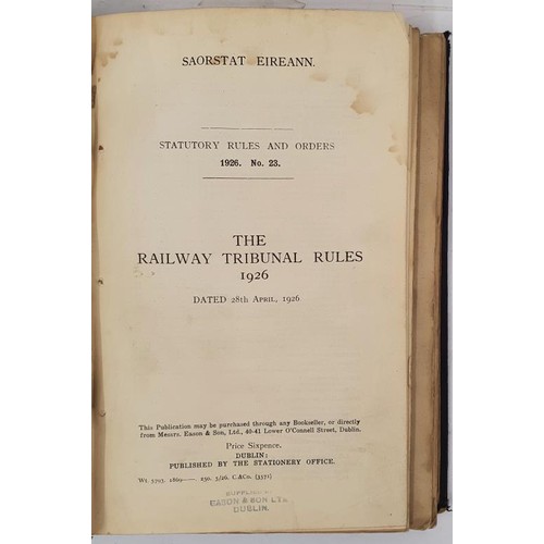 225 - Bound volumes containing acts and notices relating to the early years of railways and transport in t... 