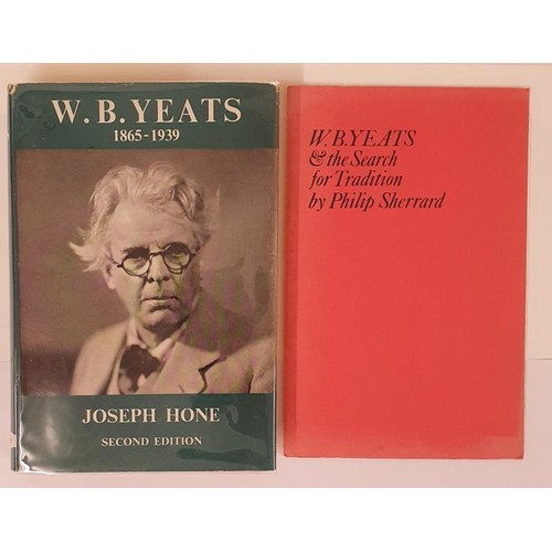 230 - Joseph Hone. W.B. Yeats 1865/1939. 1962. 2nd edit. Illustrated. Fine dust jacket portrait of Yeats a... 