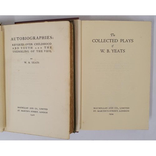 232 - W B Yeats: Autobiographies: Reveries over Childhood and Youth and The Trembling of the Veil, 1926. 1... 