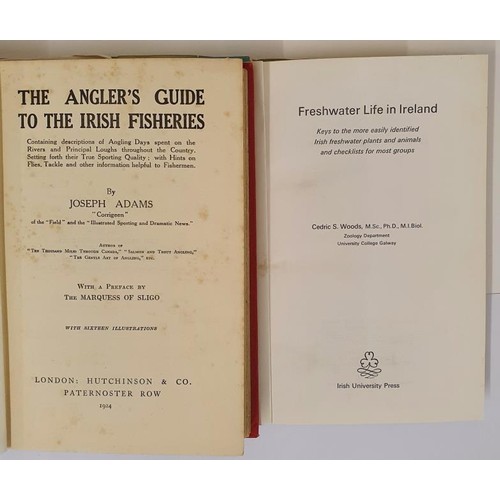 245 - Joseph Adams. The Angler's Guide to The Irish Fisheries. 1924. 1st With 16 illustrations and C.S. Wo... 