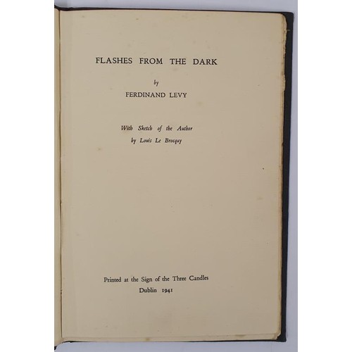 257 - Flashes from the Dark (Limited Edition SIGNED) Levy, Ferdinand. 161 of 162. 1st Ed