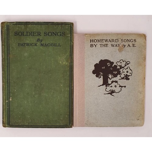 265 - Homeward Songs by The Way by A.E; Soldier Songs by Patrick Macgill,1918 (2)