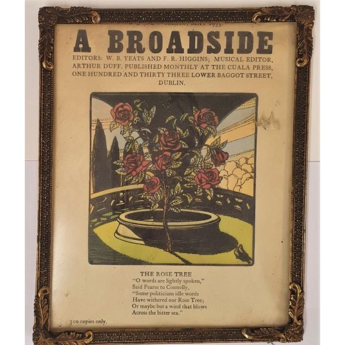 268 - W B Yeats and F.R. Higgins: A Broadside, The Rose Tree, 1 of only 300 copies, 18 cm 24 cm