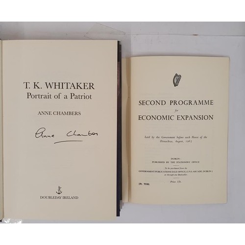 298 - T.K. Whitaker: Portrait of a Patriot Chambers, Anne Published by Doubleday UK, 2014 SIGNED by T K Wh... 