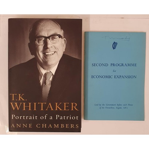 298 - T.K. Whitaker: Portrait of a Patriot Chambers, Anne Published by Doubleday UK, 2014 SIGNED by T K Wh... 