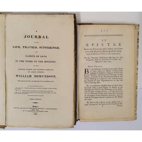 307 - William Edmundstown. A Journal of the Life, Travels, Sufferings and Labour of Love in the Work of th... 