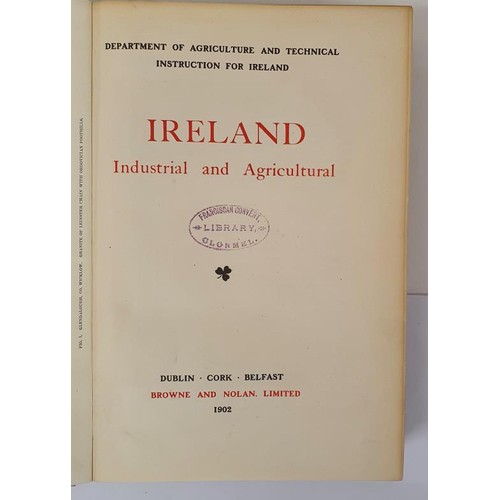 308 - Ireland - Industrial and Agriculture 1902. 1st Numerous plates, coloured maps & charts