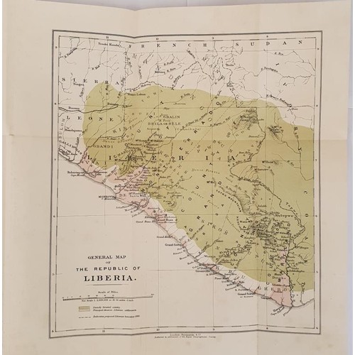 335 - Africa] Johnston, H. Liberia. 1906, 2 vols, over 1200 pages, 4 folding maps, very numerous illustrat... 