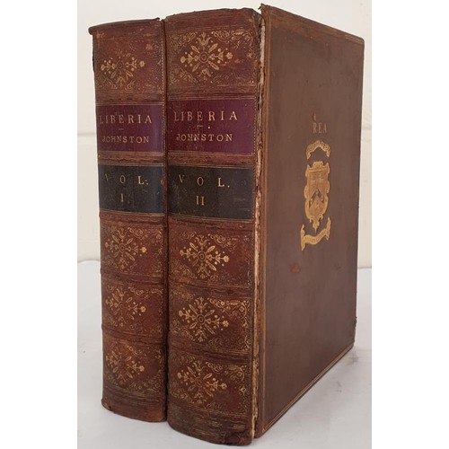 335 - Africa] Johnston, H. Liberia. 1906, 2 vols, over 1200 pages, 4 folding maps, very numerous illustrat... 