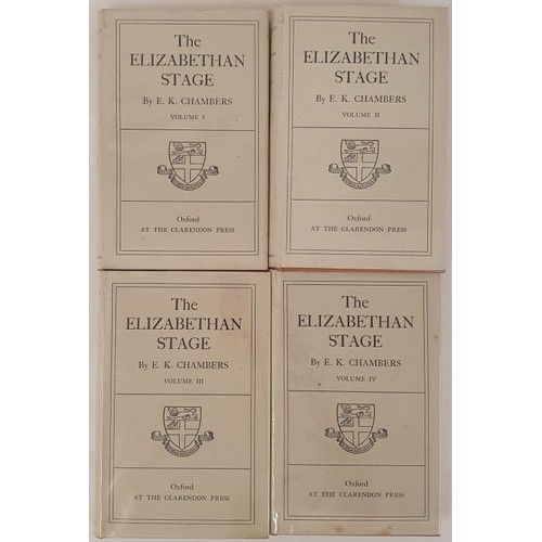 345 - Theatre, Elizabethan] Chambers, E. K. The Elizabethan Stage, 1945, 4 vols., as new in dust jackets. ... 