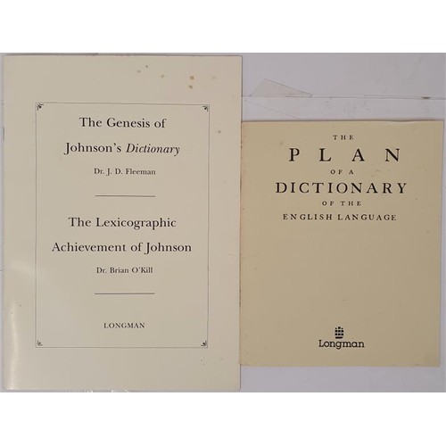 356 - Johnson’s Dictionary of the English Language; 2 vols facsimile: red Cabra bonded leather with ... 