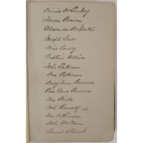 370 - Leather- bound 8vo album of Address and Presentation to Rev R.H.Cole, Rector of Donaghadee 1889; sig... 