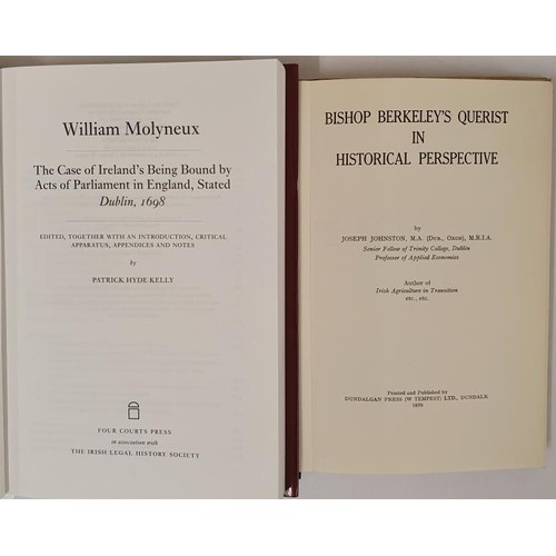 388 - Johnston, Bishop Berkeley’s Quest in Historical Perspective, 8vo, dj, 1970, vg. Patrick’... 