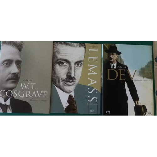 407 - Three modern Irish political biographies published by the Royal Irish Academy: Eamon de Valera (Diar... 