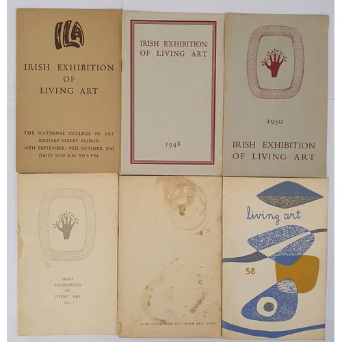 417 - Irish Exhibition Of Living Art, Catalogues 1943/48/50/51/52/58 (6)