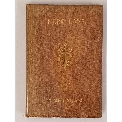 421 - Hero Lays by Alice Milligan, 1908. Book published at the requwst of some exiles in the Argentine Rep... 